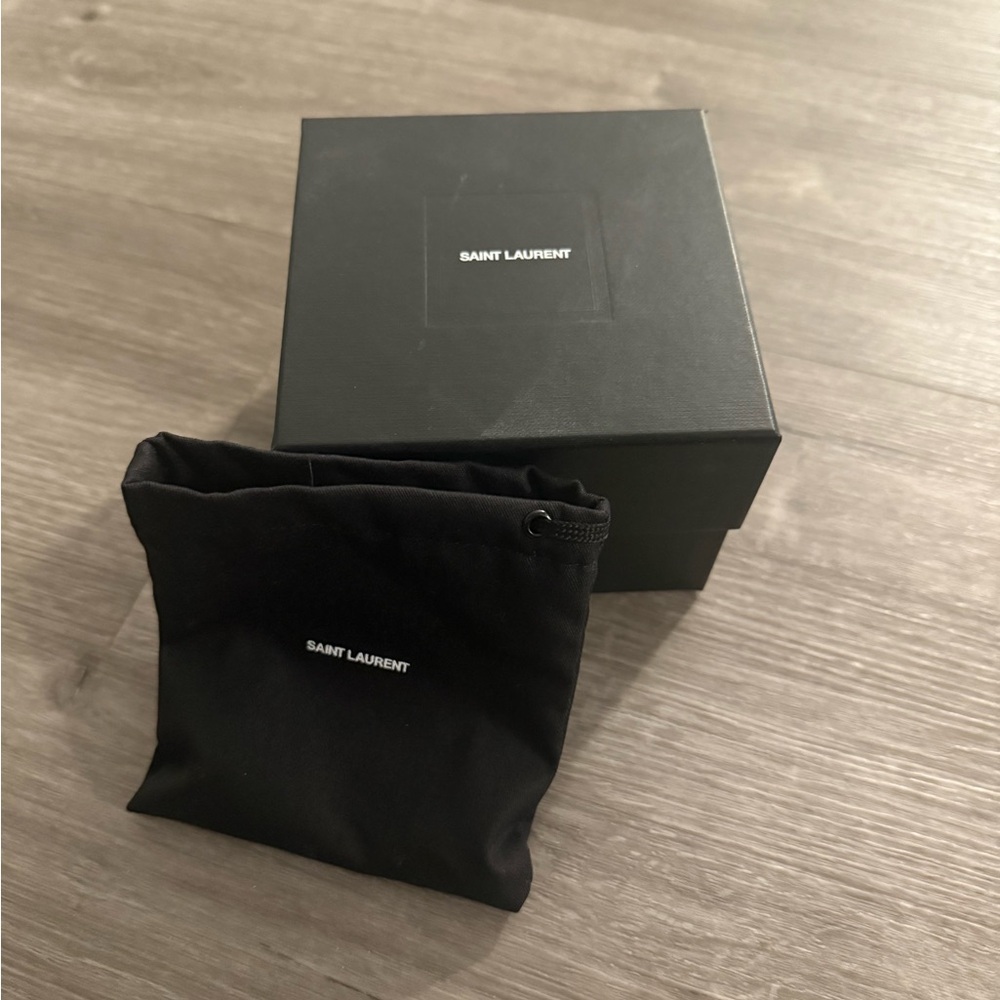 Saint Laurent Black Gift Box and Pouch